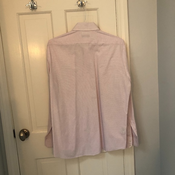 Hugo Boss White and Pink Mens Button Down Shirt - Picture 3 of 4
